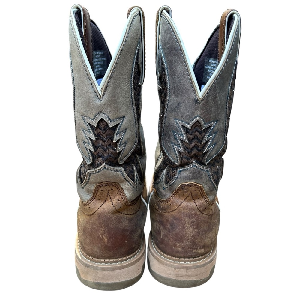 👢 Justin Work Boots SE4110 Men’s 9EE Brown & Blue 👢 - Picture 4 of 6